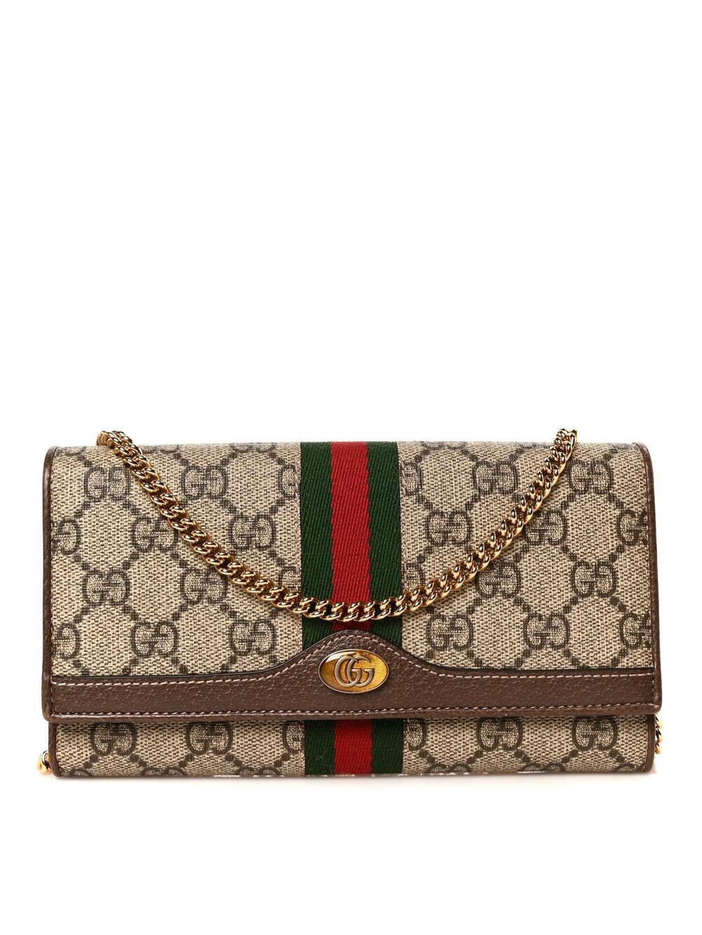 Gucci Gg Supreme Web Ophidia Wallet On #304098G89B